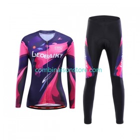 Femme Combinaison Cycliste M/L + Collant sans Bretelles Leobaiky N006